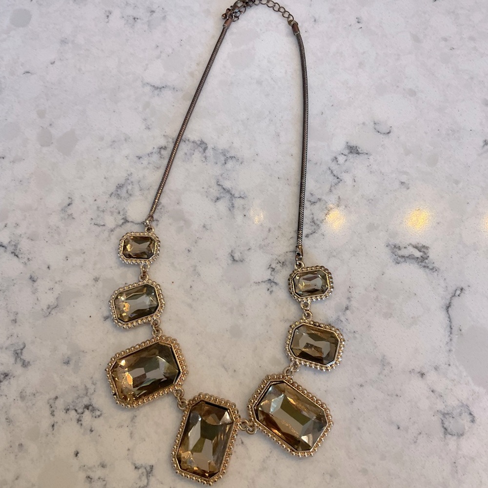 Statement Necklace -Rose Gold